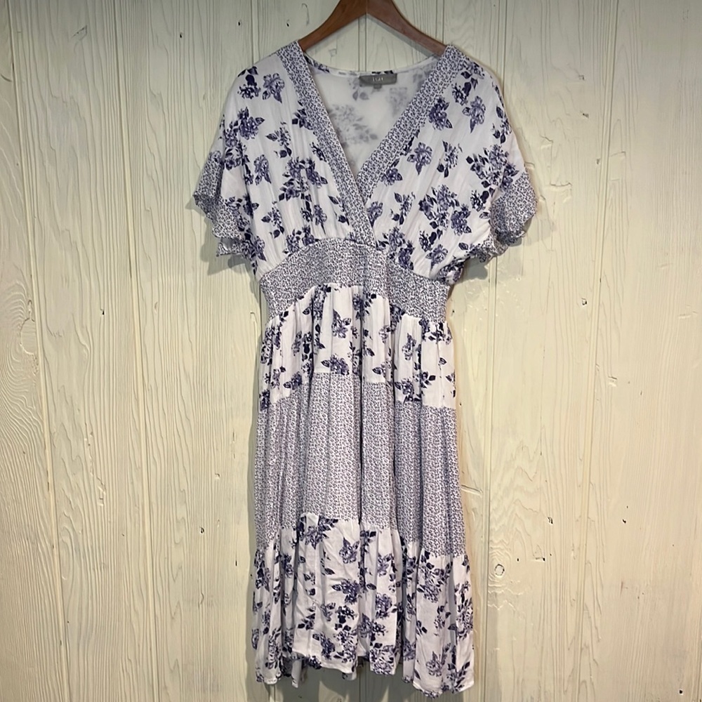 J Gee Floral Dress, Size PXL